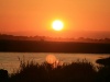Sonnenuntergang am Fluss